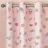 Catherine Lansfield Forever Together Reversible Ready Made Eyelet Curtains 66'' x 72'' Pastel