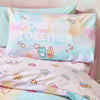 Catherine Lansfield Forever Together Reversible Duvet Cover Bedding Set Pastel