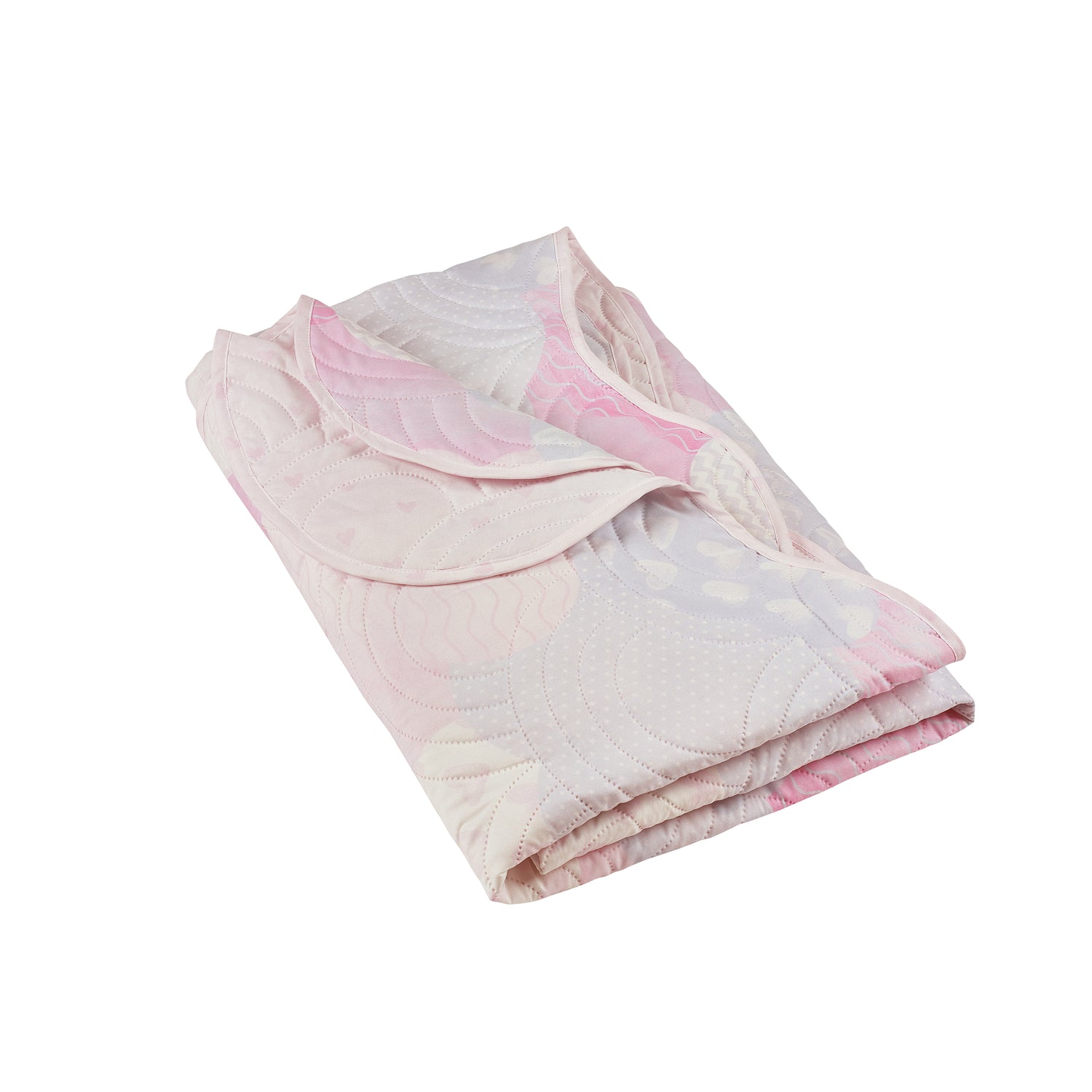 Catherine Lansfield Soft As A Cloud Quilted 150cm x 200cm Bedspread Pink