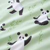 Catherine Lansfield Panda Paws Reversible Duvet Cover Bedding Set Green