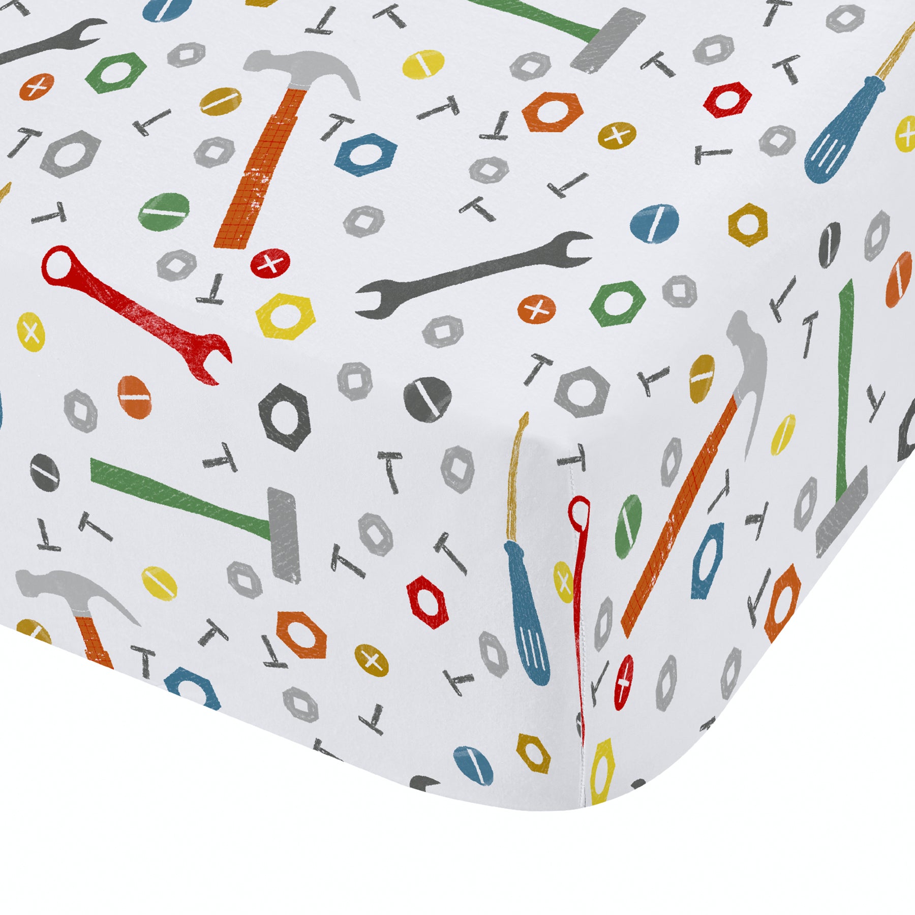 Catherine Lansfield Digger Dreams Bed Linen Fitted Sheet Blue