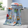 Catherine Lansfield Digger Dreams 130cm x 170cm Fleece Throw Blue