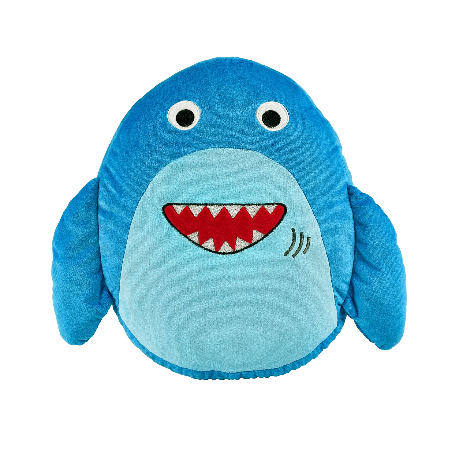 Catherine Lansfield Sheldon The Shark Filled Cushion Navy Blue