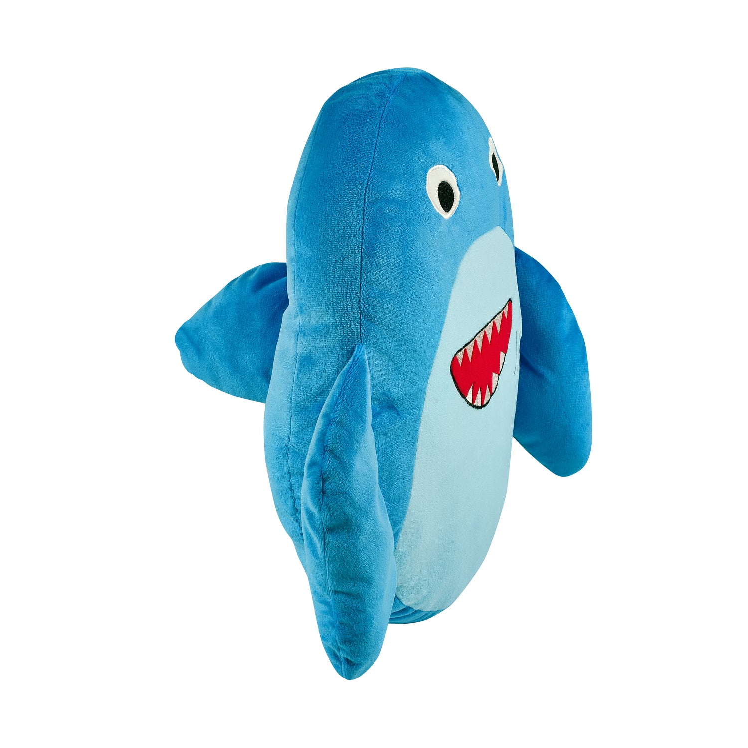 Catherine Lansfield Sheldon The Shark Filled Cushion Navy Blue