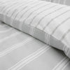 Bianca Ashford Stripe Reversible Duvet Cover Bedding Set Silver