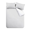 Bianca Ashford Stripe Reversible Duvet Cover Bedding Set Silver