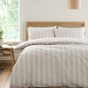 Bianca Ashford Stripe Reversible Duvet Cover Bedding Set Natural