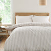 Bianca Ashford Stripe Reversible Duvet Cover Bedding Set Natural