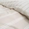 Bianca Ashford Stripe Reversible Duvet Cover Bedding Set Natural