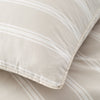 Bianca Ashford Stripe Reversible Duvet Cover Bedding Set Natural