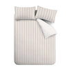 Bianca Ashford Stripe Reversible Duvet Cover Bedding Set Natural