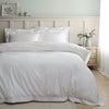 Bianca Lottie Embroidered Duvet Cover Bedding Set White