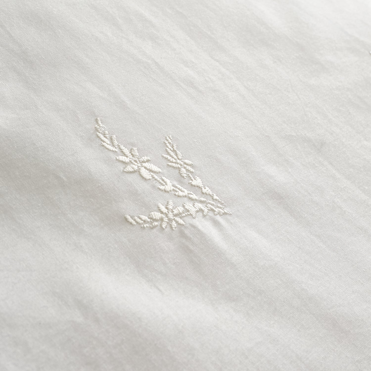 Bianca Lottie Embroidered Pillowcase Oxford White