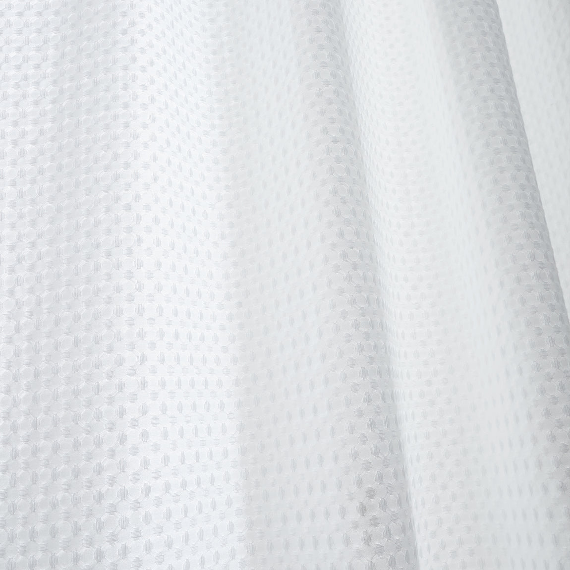 Pineapple Elephant Muscat Waffle Slot Top Ready Made Single Voile Curtain White