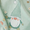 Catherine Lansfield Spring Gonks 130cm x 170cm Fleece Throw Mint Green
