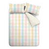 Catherine Lansfield Spring Check Duvet Cover Bedding Set Pastel