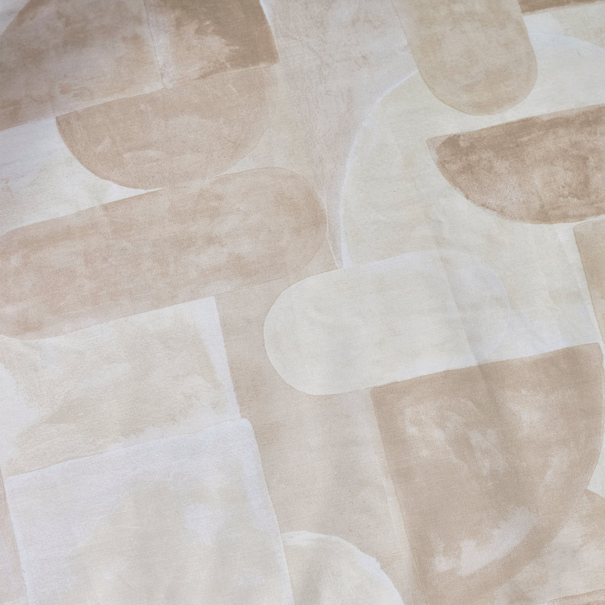 Catherine Lansfield Sloane Geo Reversible Duvet Cover Bedding Set Natural