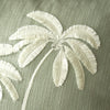 Catherine Lansfield Paradiso Palm Embroidered 45cm x 45cm Filled Cushion Sage Green