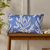 Catherine Lansfield Coral Leaf Embroidered Filled Boudoir 30cm x 50cm Lansfield Blue