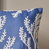 Catherine Lansfield Coral Leaf Embroidered Filled Boudoir 30cm x 50cm Lansfield Blue