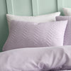 Catherine Lansfield Heatset Wave Duvet Cover Bedding Set Lilac