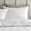 Catherine Lansfield Heatset Wave Duvet Cover Bedding Set White