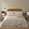 Catherine Lansfield Folkstone Geo Soft Easy Care Duvet Cover Bedding Set Natural