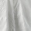 Catherine Lansfield Folkstone Geo Quilted 220cm x 230cm Bedspread White