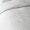 Catherine Lansfield Folkstone Geo Soft Easy Care Duvet Cover Bedding Set White