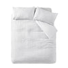 Catherine Lansfield Folkstone Geo Soft Easy Care Duvet Cover Bedding Set White