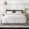 Catherine Lansfield So Soft Mono Panel Duvet Cover Bedding Set Cream