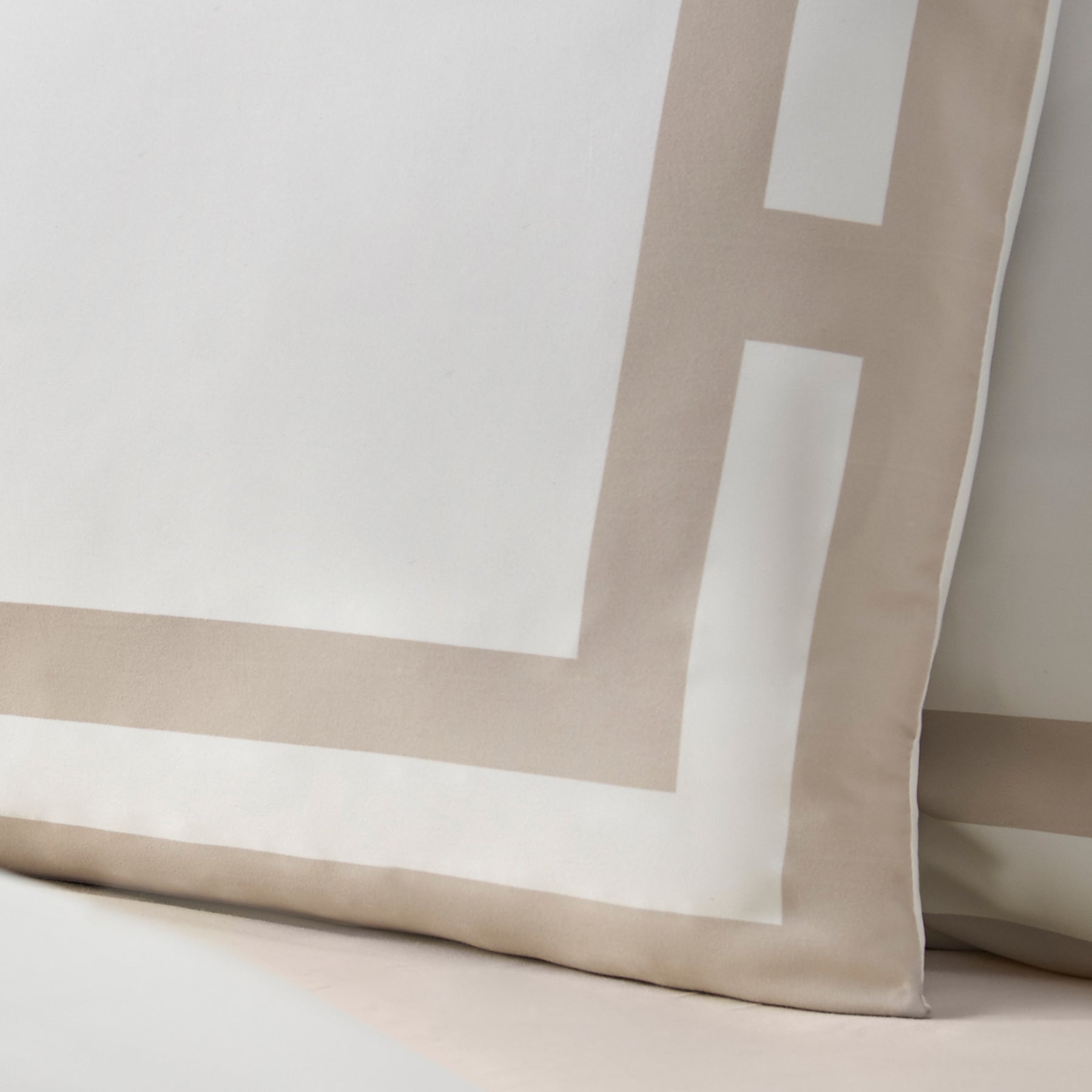 Catherine Lansfield So Soft Mono Panel Duvet Cover Bedding Set Natural