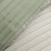 Catherine Lansfield Stripe 220cm x 230cm Reversible Bedspread Green