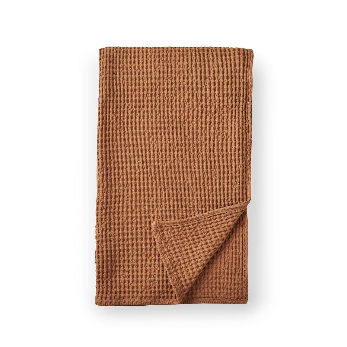 Pineapple Elephant Jaipur Waffle 150cm x 200cm Throw Caramel