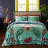 Matthew Williamson Paradise Parrot Pure Cotton Duvet Cover Bedding Set Green