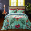 Matthew Williamson Paradise Parrot Pure Cotton Duvet Cover Bedding Set Green
