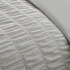 Catherine Lansfield Seersucker Frill Easy Care Duvet Cover Bedding Set Silver