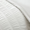 Catherine Lansfield Seersucker Frill Easy Care Duvet Cover Bedding Set White