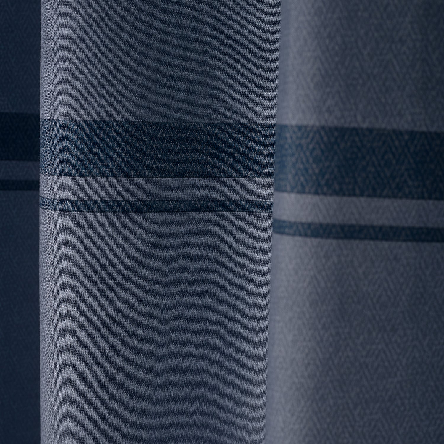 Catherine Lansfield Melville Ready Made Eyelet Curtains Blue