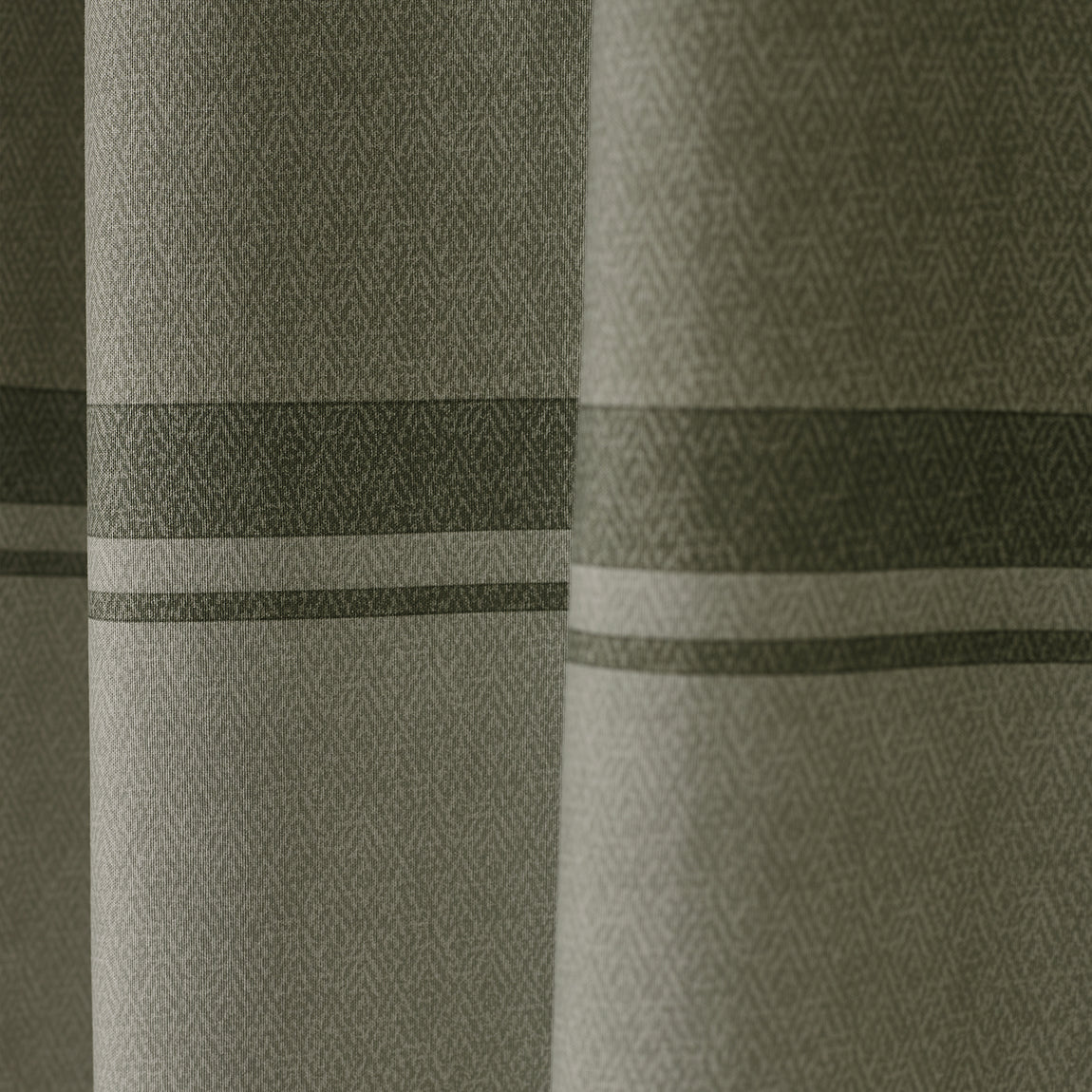 Catherine Lansfield Melville Ready Made Eyelet Curtains Green
