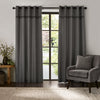 Catherine Lansfield Melville Ready Made Eyelet Curtains Grey