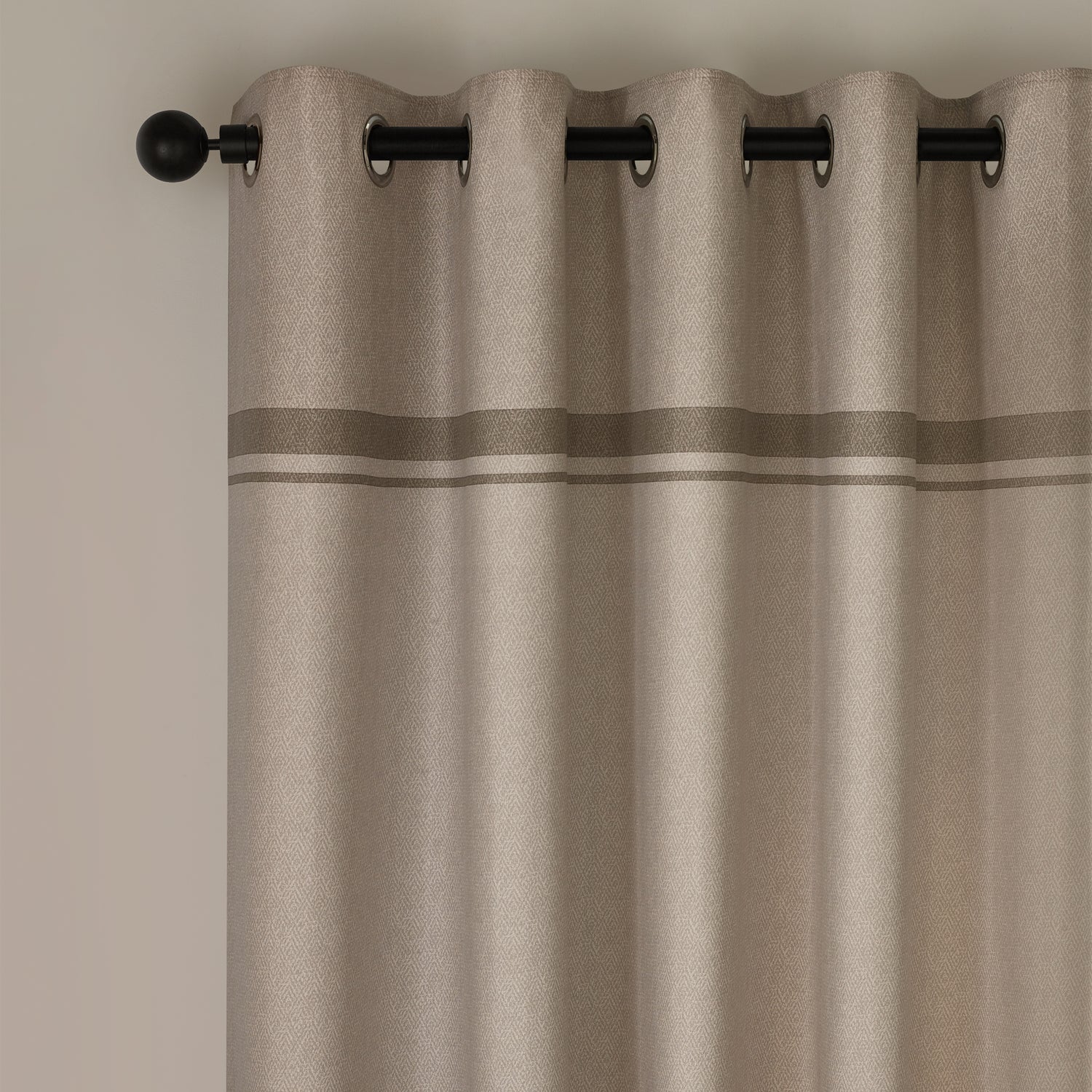 Catherine Lansfield Melville Ready Made Eyelet Curtains Natural