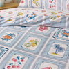 Catherine Lansfield Riviera Tiles Reversible Duvet Cover Bedding Set Blue