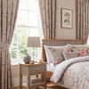 Penelope Ready Made Eyelet Curtains Coral 66 x 72