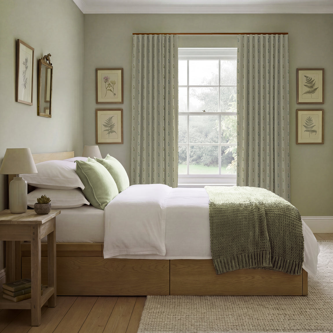 ANTE DECOR Hidcote Made To Measure Curtains Ecru