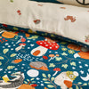 Catherine Lansfield Fox And Woodland Friends Duvet Cover Bedding Set Green