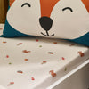 Catherine Lansfield Fox And Woodland Friends Bed Linen Fitted Sheet Cream