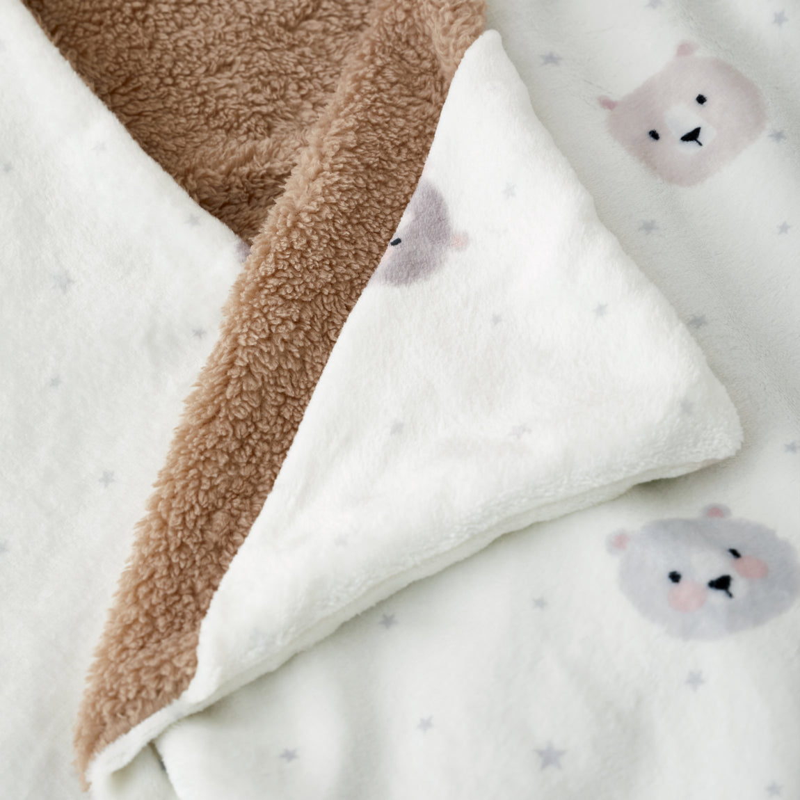 Catherine Lansfield Cosy Bear Beach Towel Natural