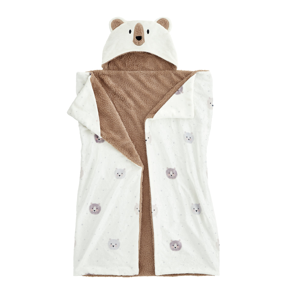 Catherine Lansfield Cosy Bear Beach Towel Natural
