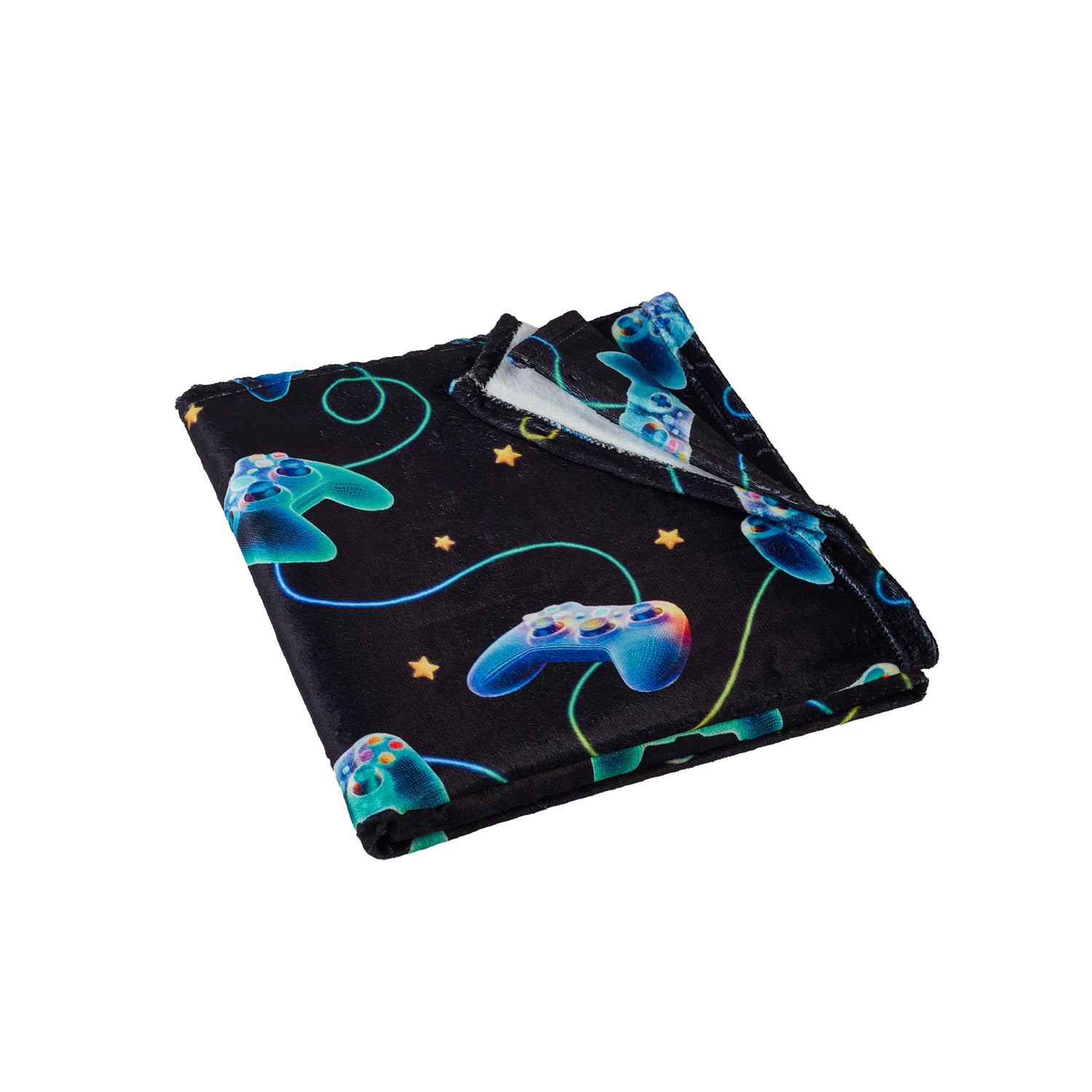Catherine Lansfield Gamer 130cm x 170cm Throw Black